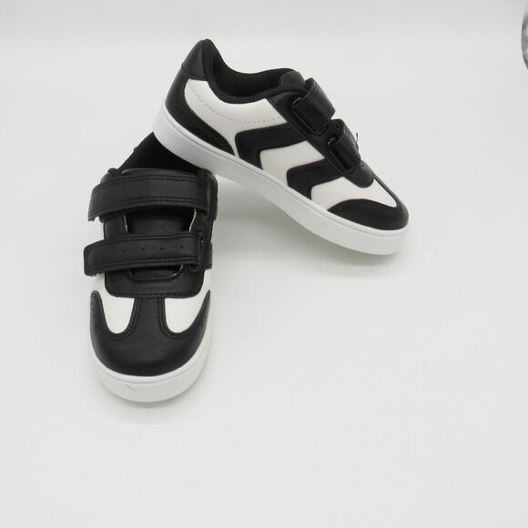 Dr Scholls Black & White Kids Sneakers Faux Leather Upper Size 10 NEW - Picture 7 of 8